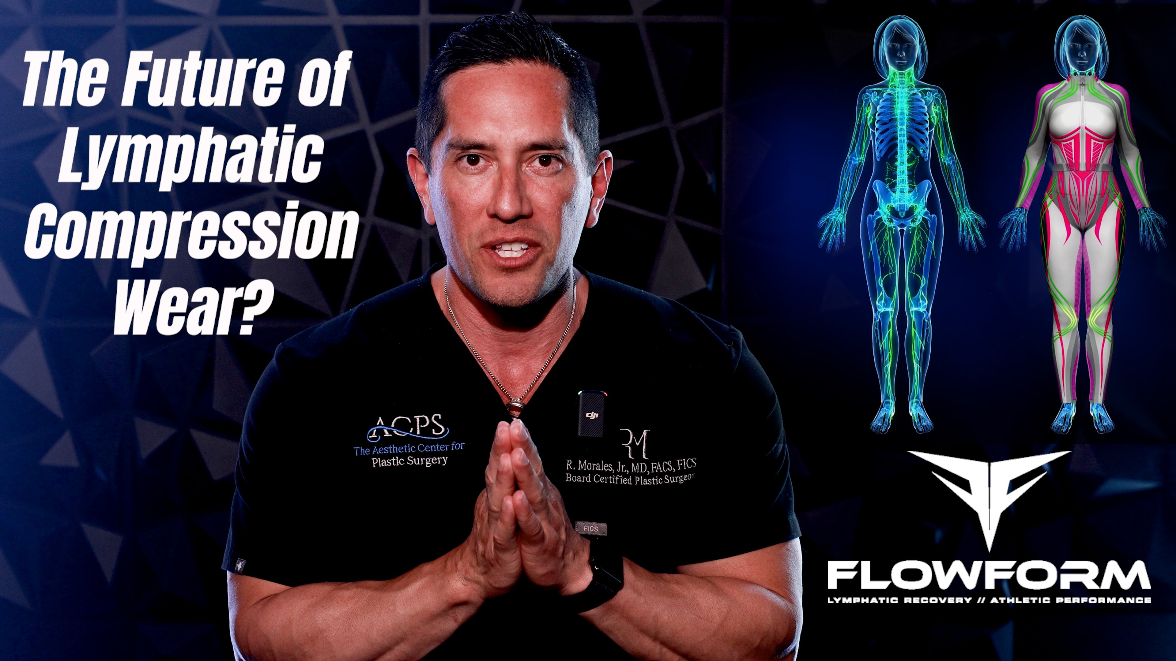 Load video: Discover the innovative FLOWFORM™ by FitDoc Athletics—a breakthrough in lymphatic recovery compression wear that redefines post surgical and fitness recovery. Our state-of-the-art collection, featuring compression leggings, compression shorts, a compression jacket, and a sports bra, is meticulously designed to stimulate the Lymphatic system and reduce water retention while providing unparalleled recovery support. Unlike typical, unattractive medical compression garments, FLOWFORM™ offers a sleek, athletic aesthetic in six trending colors, making it the ultimate choice for individuals seeking both functionality and style. Embrace a new era of recovery and elevate your fitness wardrobe with FLOWFORM™ by FitDoc Athletics.