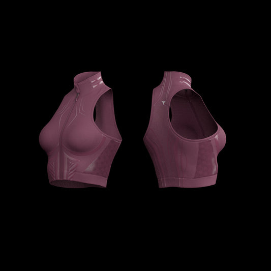 FLOWFORM™ Lymphatic Recovery Zip Up Sports Bra
